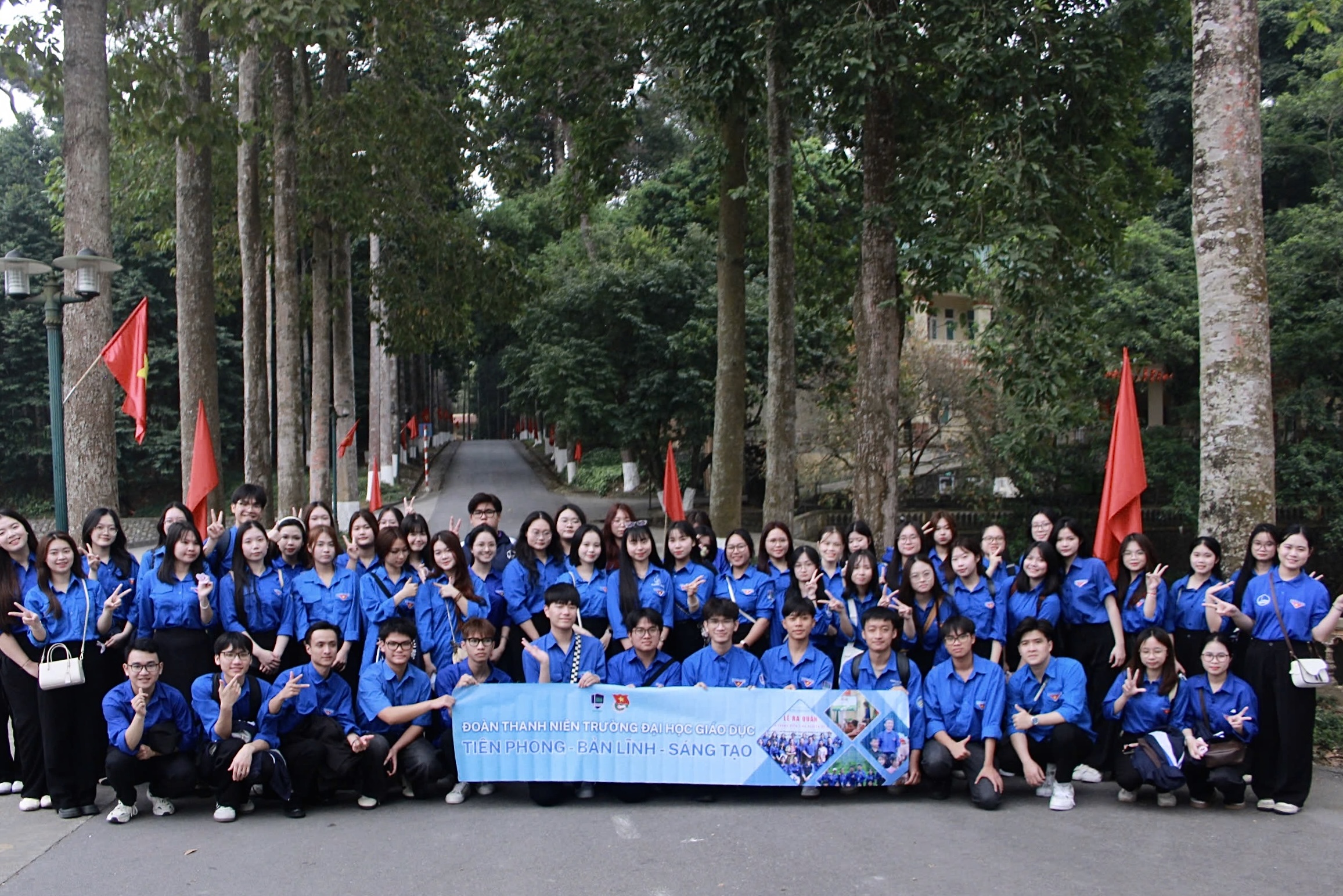 Đội Lý luận trẻ Trường Đại học Giáo dục tổ chức sinh hoạt Quý I năm 2026 tại Khu di tích K9 Đá Chông