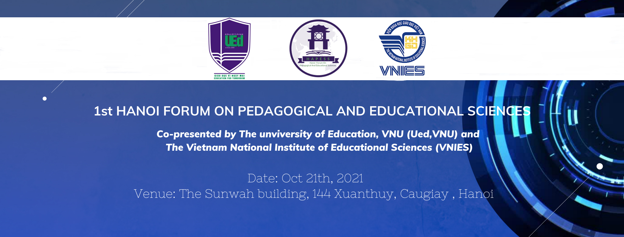 Thông báo số 1 về tổ chức Diễn đàn Hà Nội lần thứ nhất về khoa học giáo dục và sư phạm