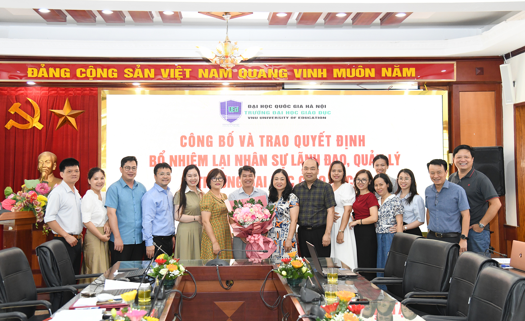Trường Đại học Giáo dục công bố quyết định bổ nhiệm lại nhân sự lãnh đạo, quản lý tháng 7 năm 2024